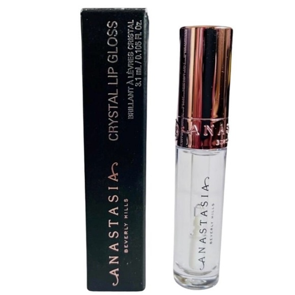 (3 for $15) Anastasia Beverly Hills Crystal Gloss Lip Gloss High Shine Clear - Picture 7 of 16